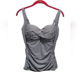 NipTuck Swim Sorrento Stripe Tankini Top – Size US 8 (AU/UK 12)